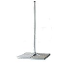 Base with antenna mast, H: 2m Ø: 60mm, for 4-8 concreteslabs